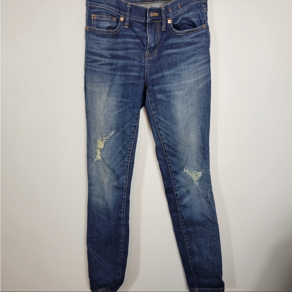 Madewell skinny skinny distressed jeans